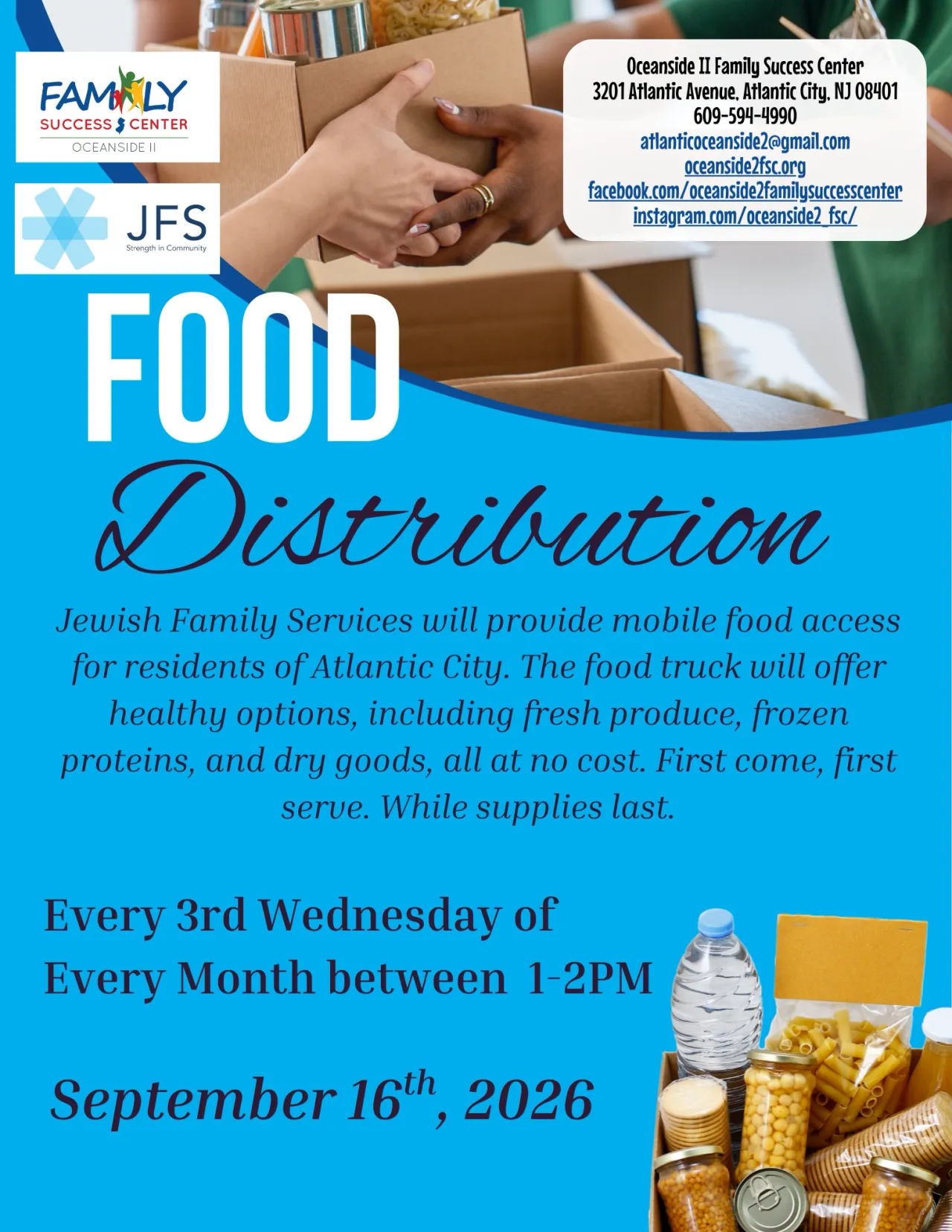 Food Distribution at Oceanside II Family Success Center
