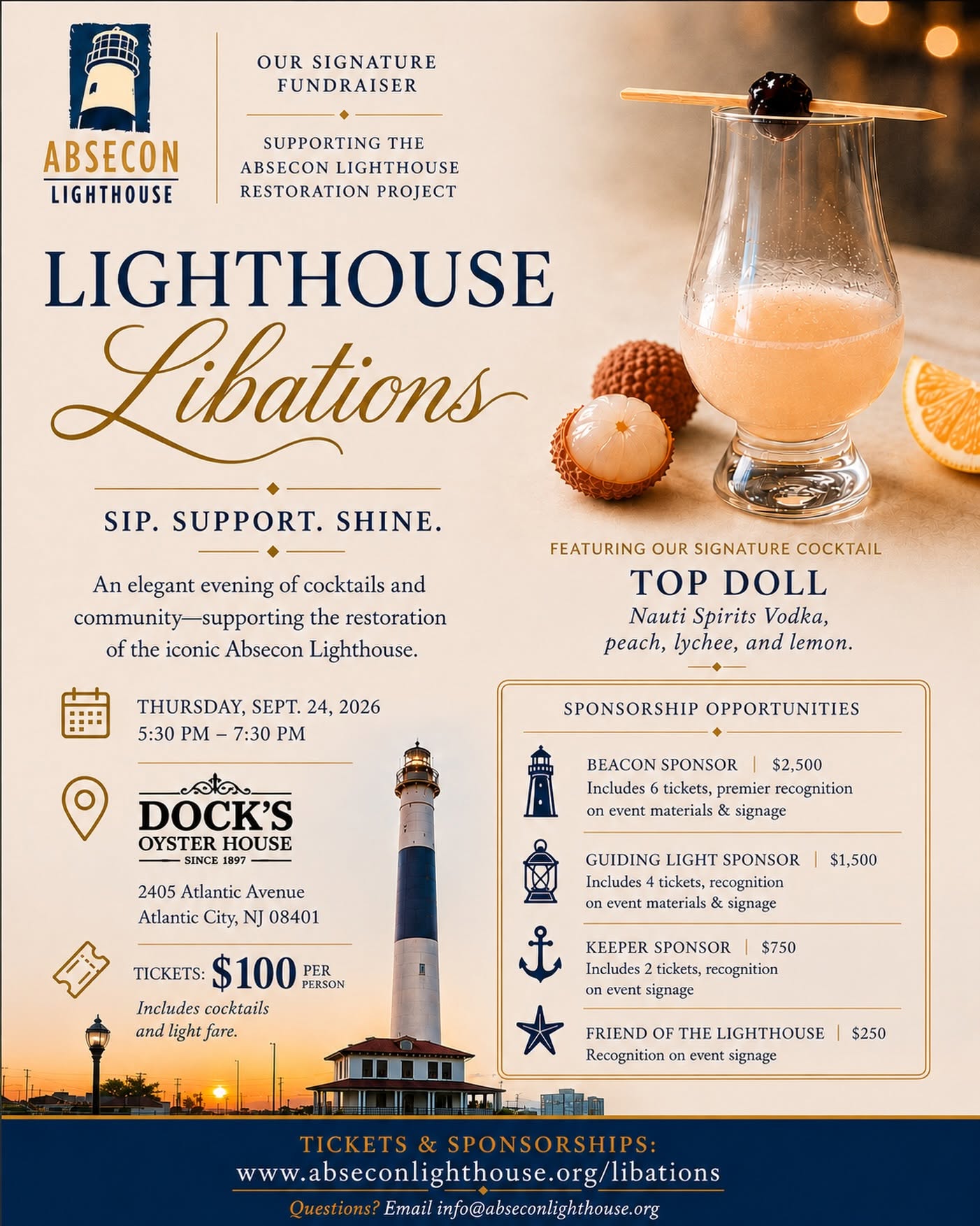Lighthouse Libations Fundraiser 
