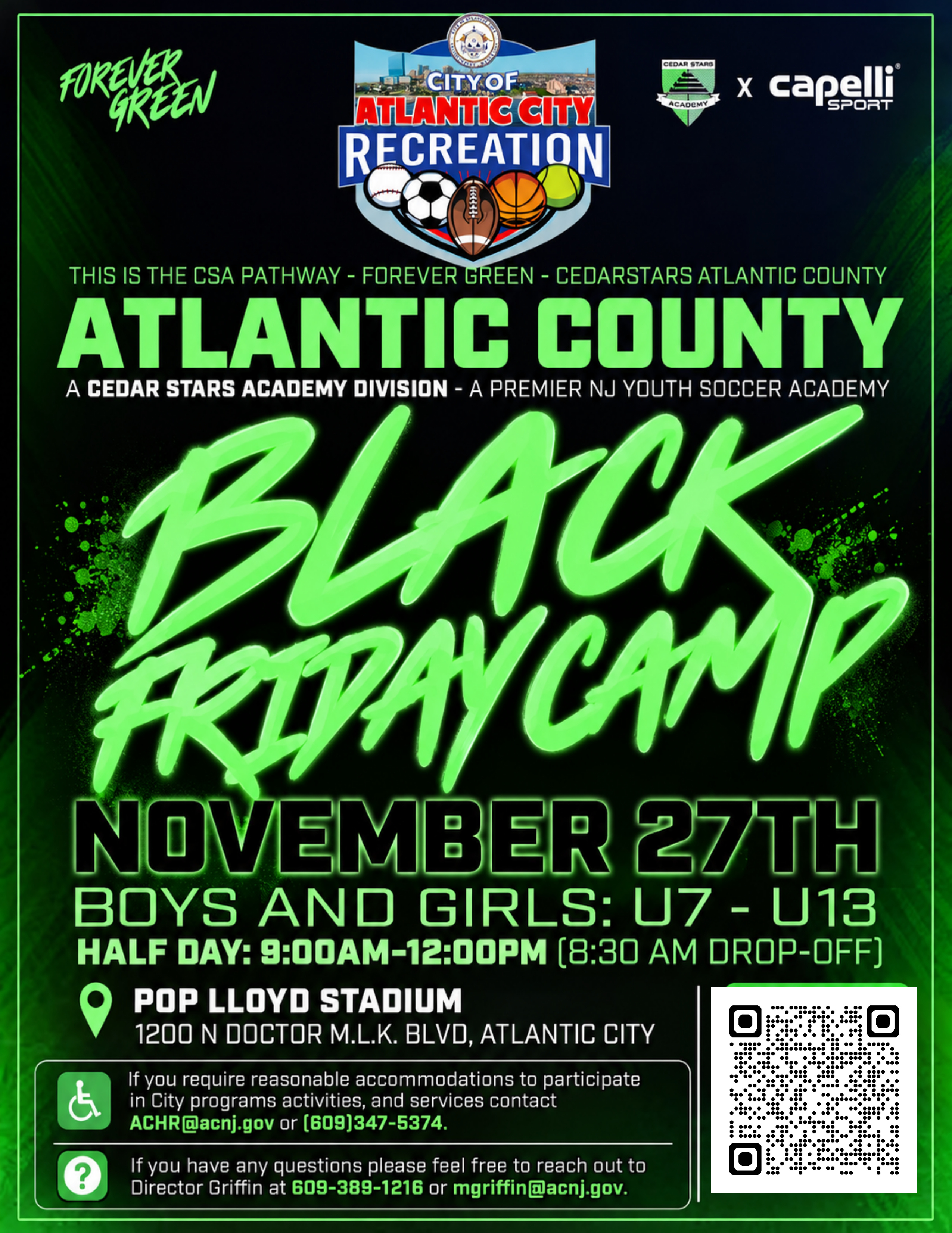 Black Friday Soccer Camp