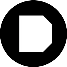 The logo for the packaging editorial Dieline, represented by a black circle containing a stylized white 'D' shape.