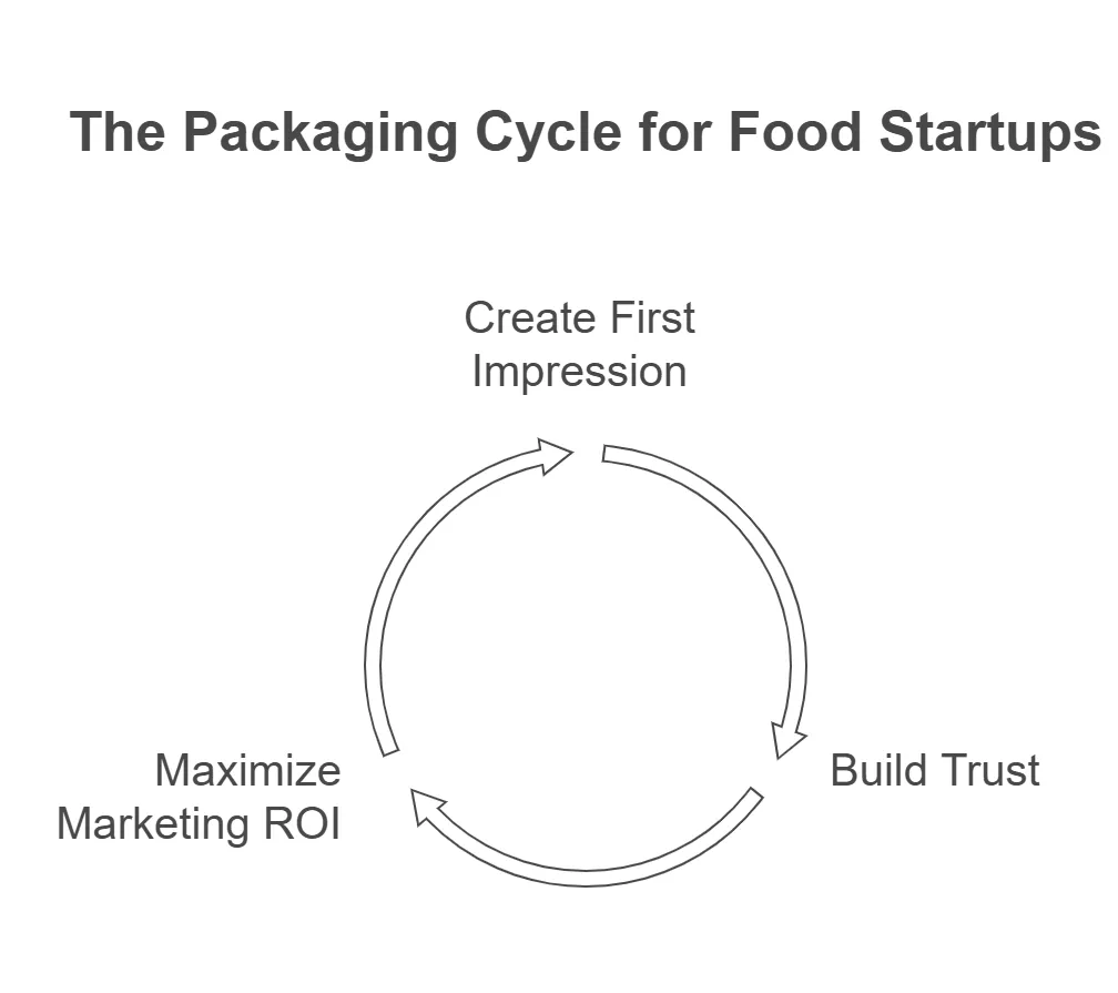 The entire process of food packaging design process​ at Confetti Design