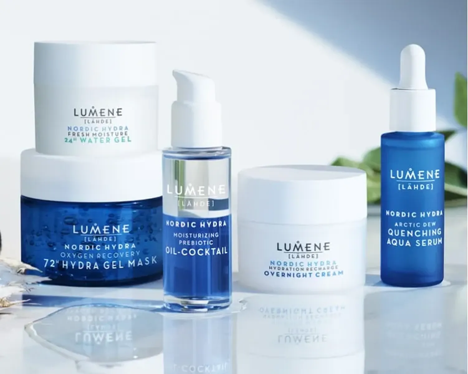 Mamaearth alternative color scheme blue and white packaging for product line differentiation