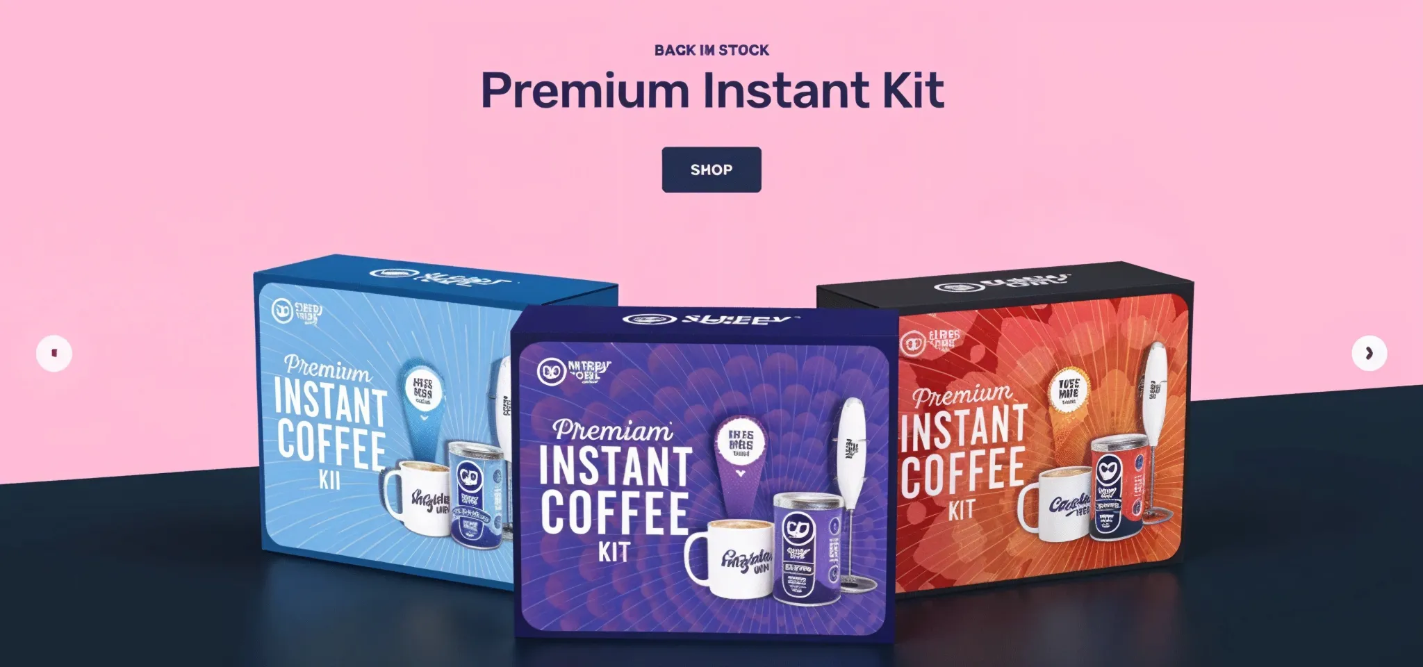 Sleepy Owl coffee website homepage featuring carousel product display and brand packaging