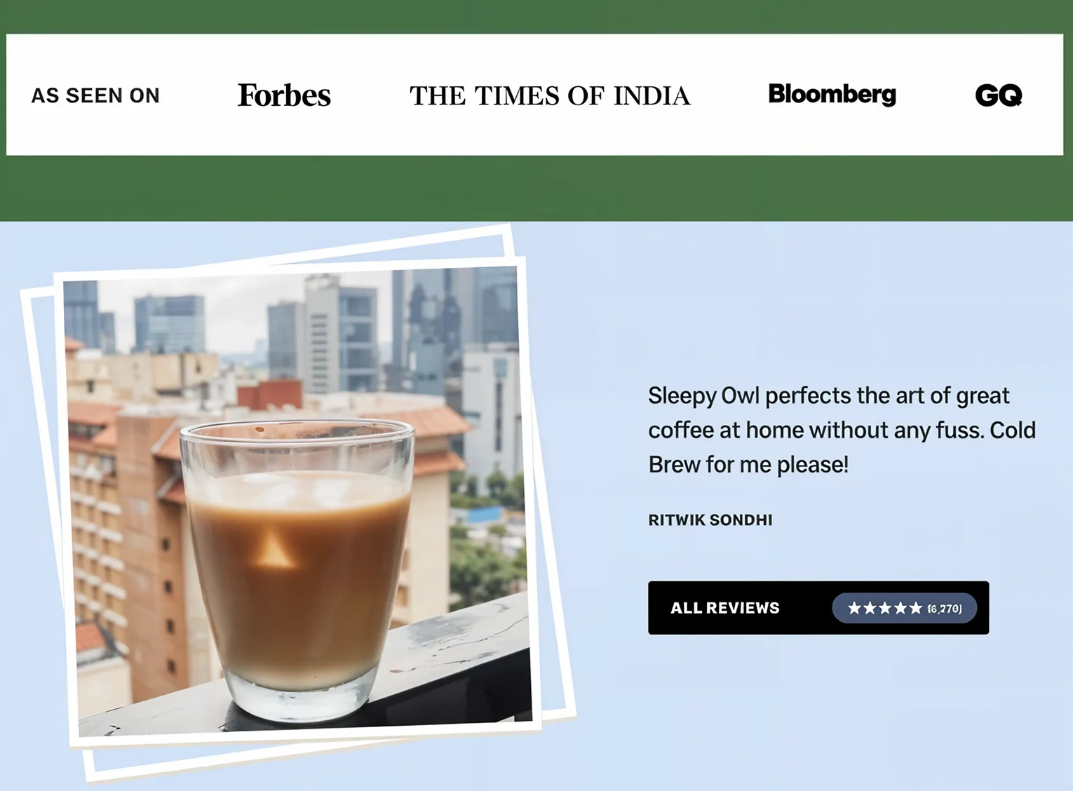 Sleepy Owl 4+ star rating display with customer reviews for trust building