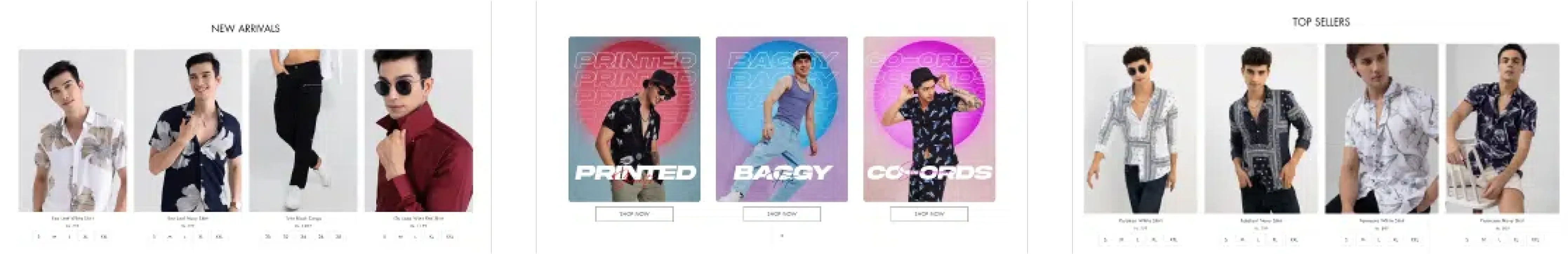 Snitch new arrivals product grid showing clean layout with hover interactions