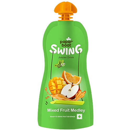 Paper Boat Swing Juicer Drink - Mixed Fruit Medley, Thick & Flavourful, Ready To Serve, 250 ml