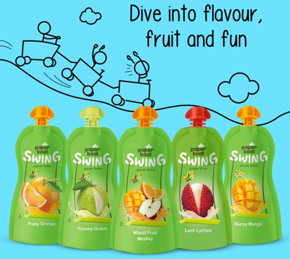 Paper Boat Swing range packaging in a ready to serve format