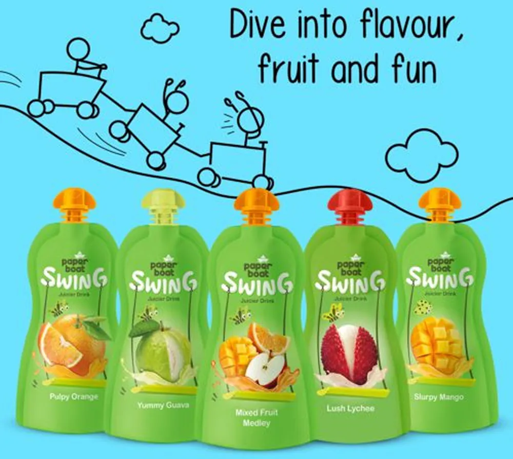 Paper Boat Swing range packaging in a ready to serve format