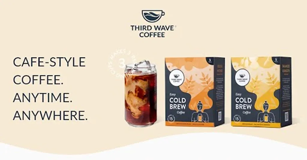 Third Wave Coffee easy cold brew packaging design for modern convenience