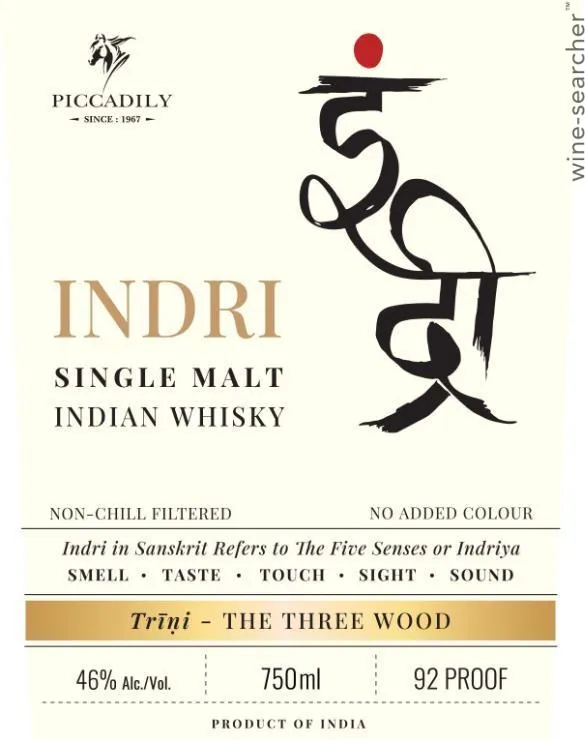Indri 'Trini - The Three Wood' Indian Single Malt Whisky, India ...