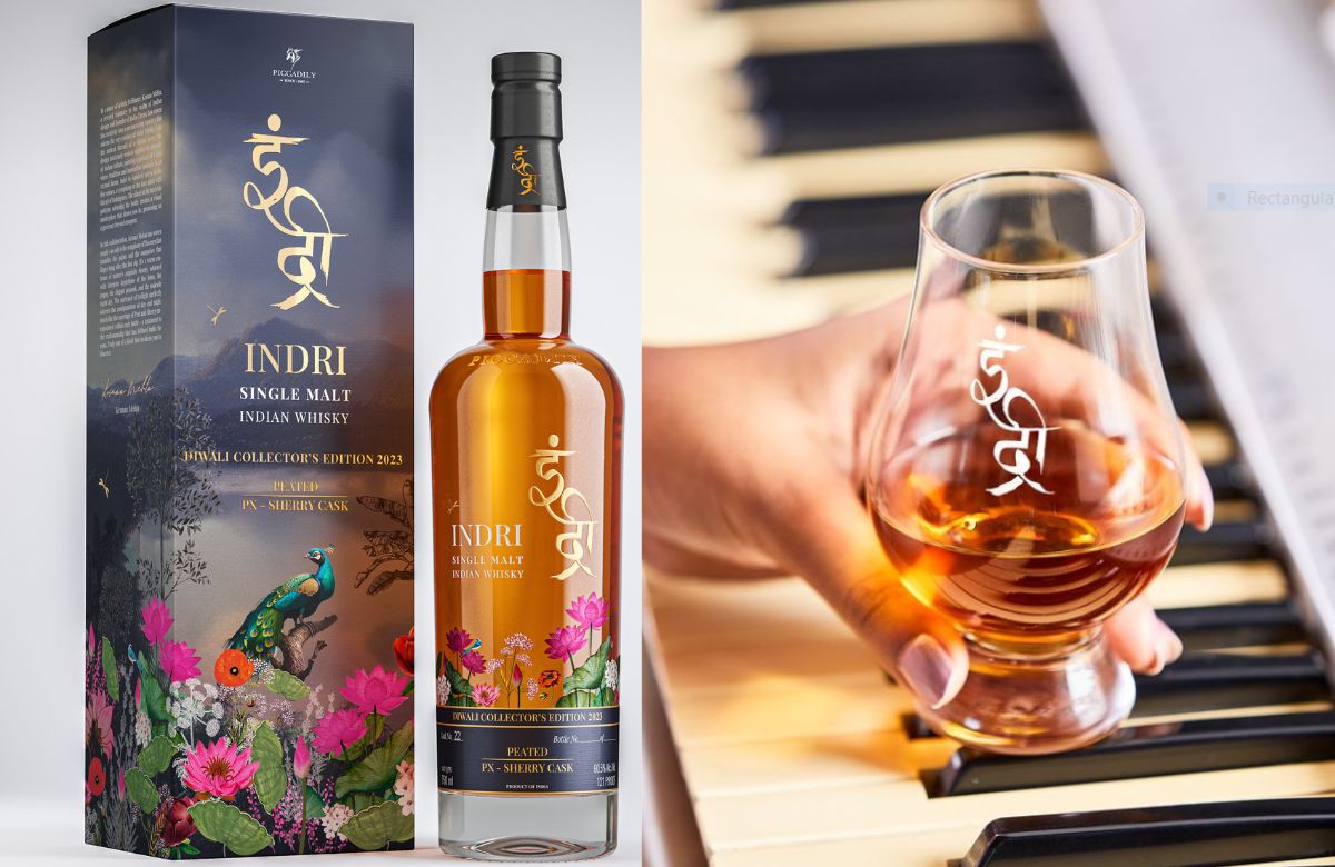 Indri Indian single malt whisky winning double gold award at international competition