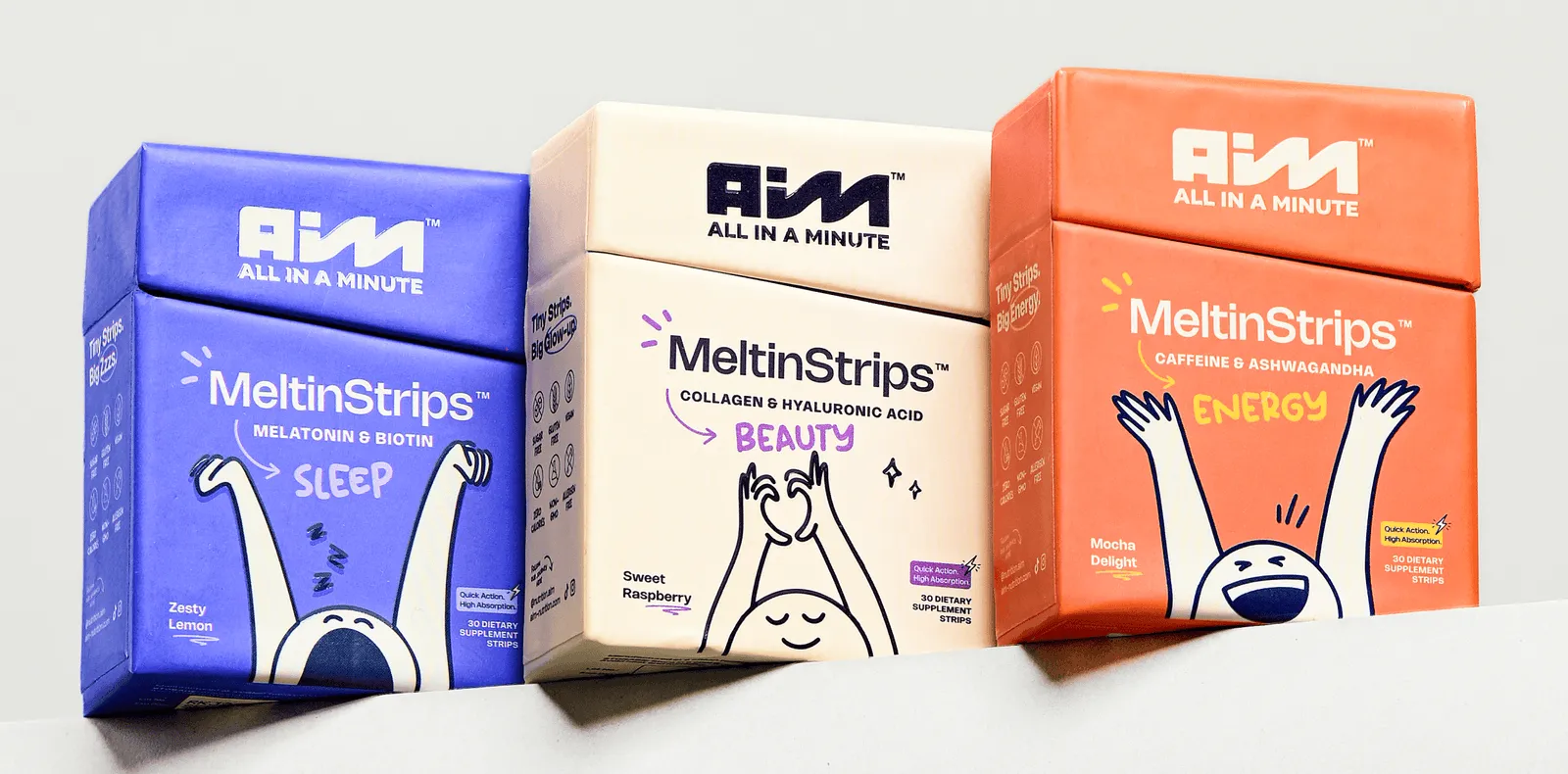 Confetti's work with designing AIM packaging