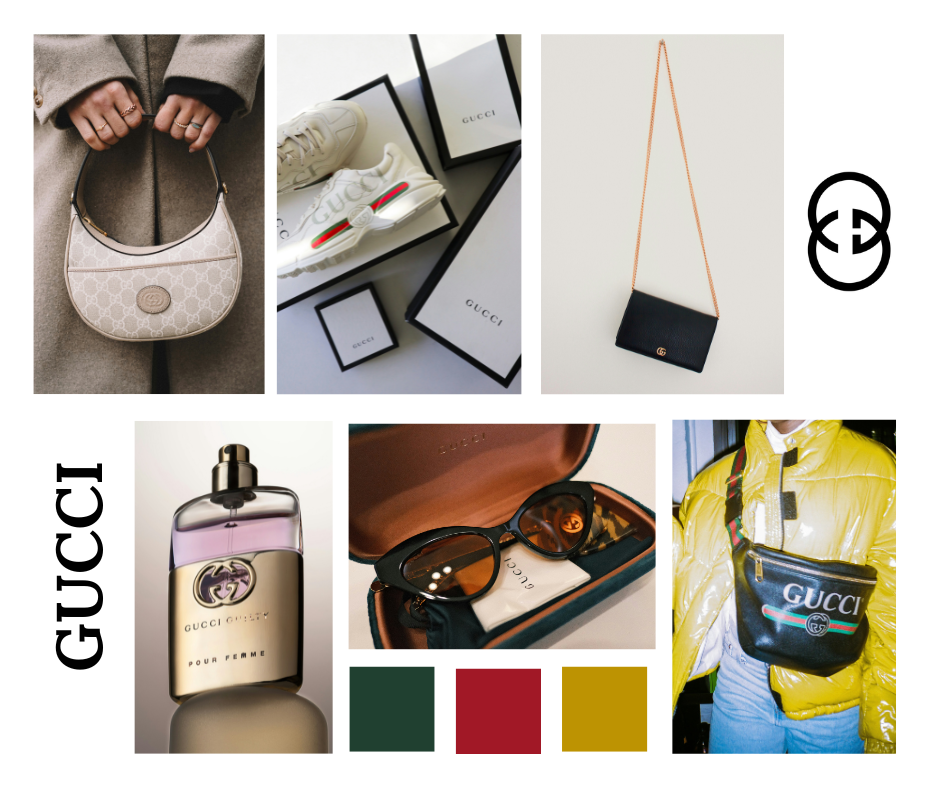 Gucci branding examples