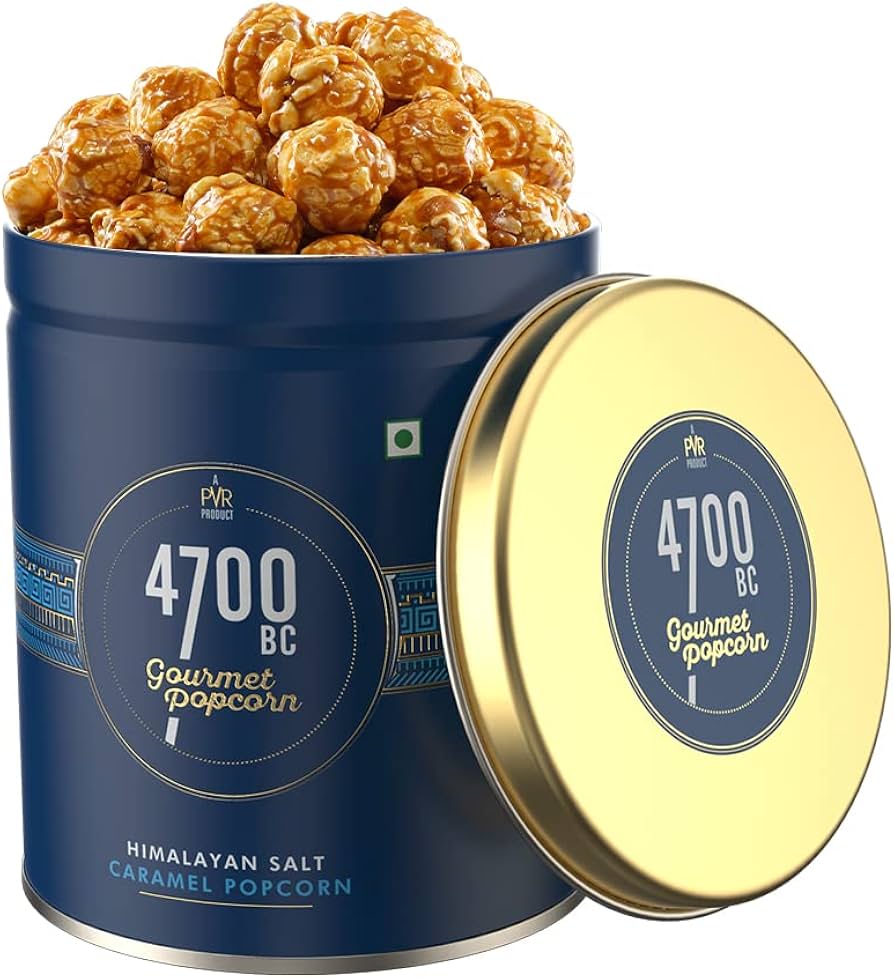 4700BC Himalayan Salt Caramel Popcorn, Tin, 125g ...