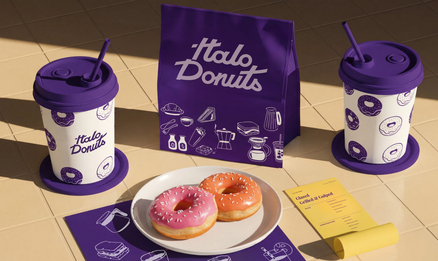 Confetti's Branding and Packaging Design for Halo Donuts