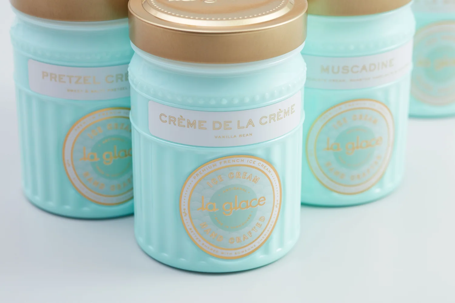 La Glace Ice Cream Vessel Design ice cream packaging design by Arithmetic