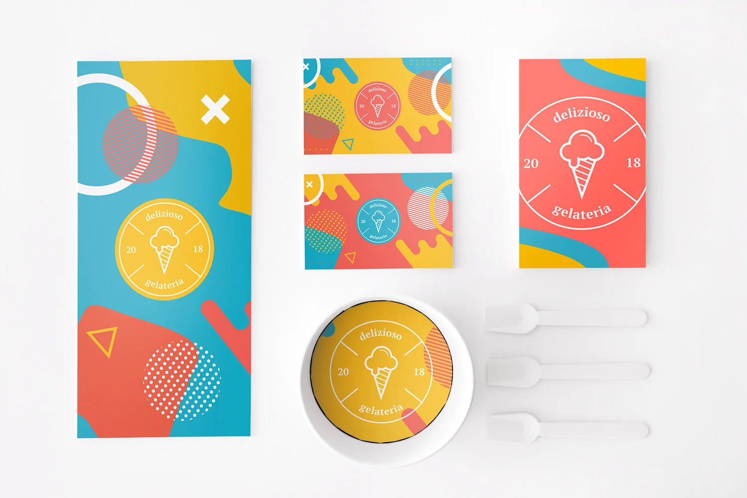 Gelato ice cream | Packaging and branding ice cream packaging design by Ash Tatian
