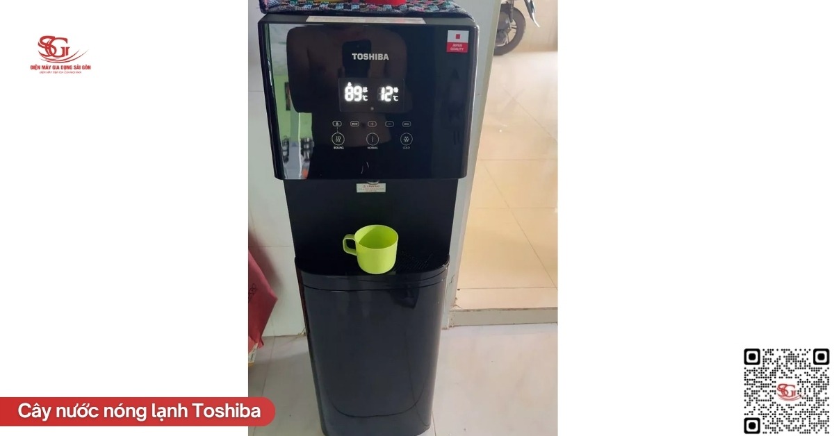 Trải nghiệm bảng điều khiển cảm ứng mượt mà trên cây nước Toshiba