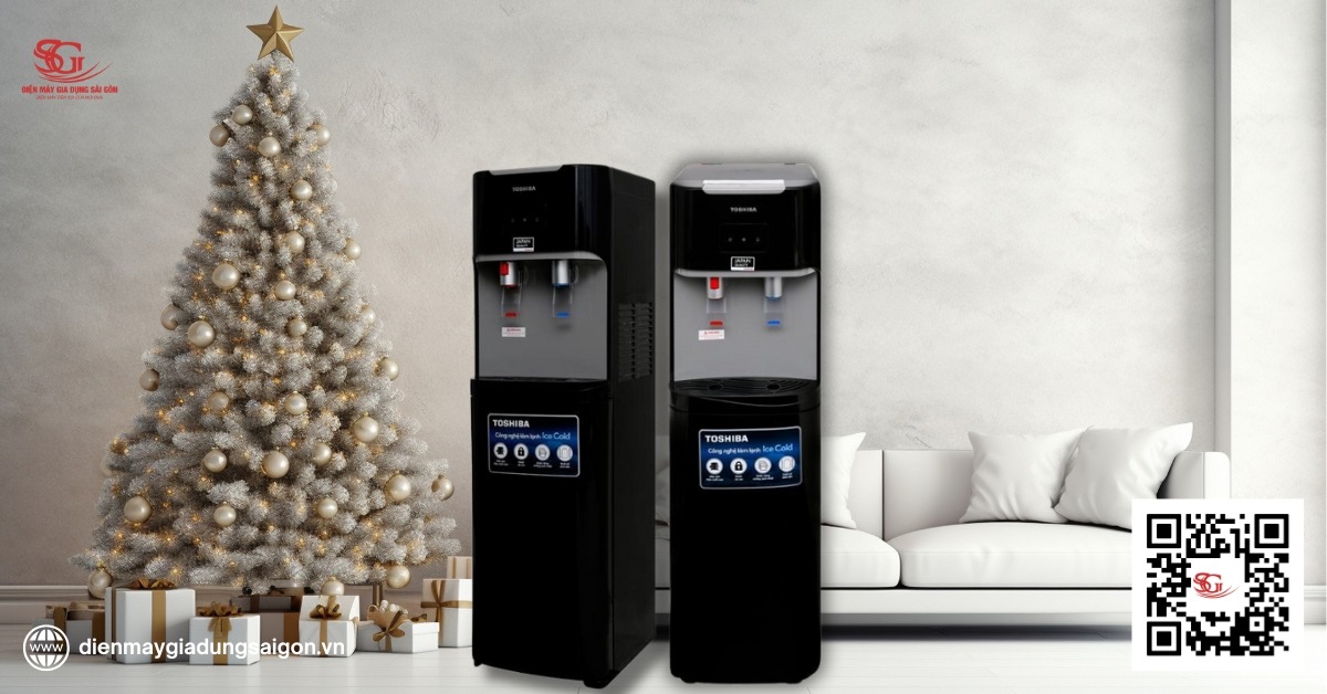 Cây nước nóng lạnh Toshiba RWF-W1669BV tích hợp công nghệ UV diệt khuẩn