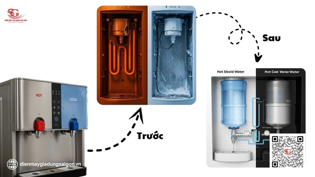 Cách kiểm tra và sửa chữa lỗi cây nước nóng lạnh không nóng/lạnh