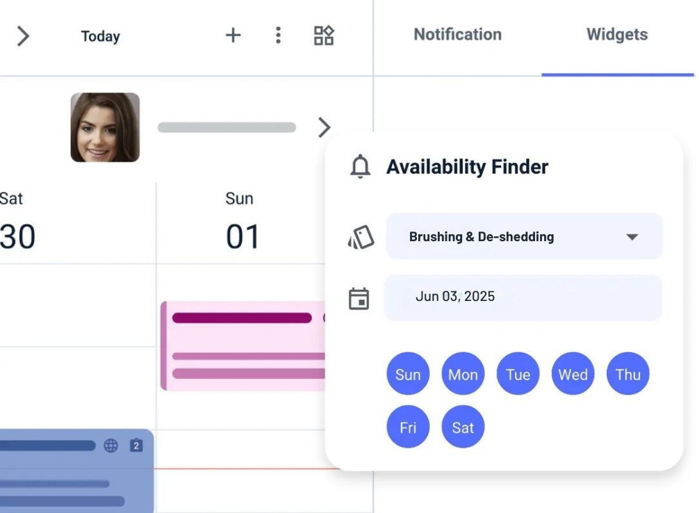 smart calendar software for nutritionist