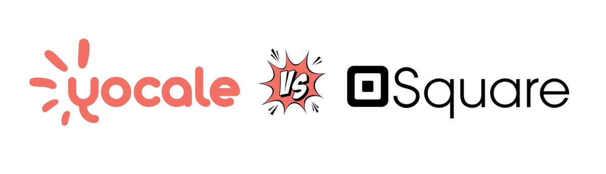 Logo comparison of Yocale and Acuity Scheduling with a vs graphic in between.