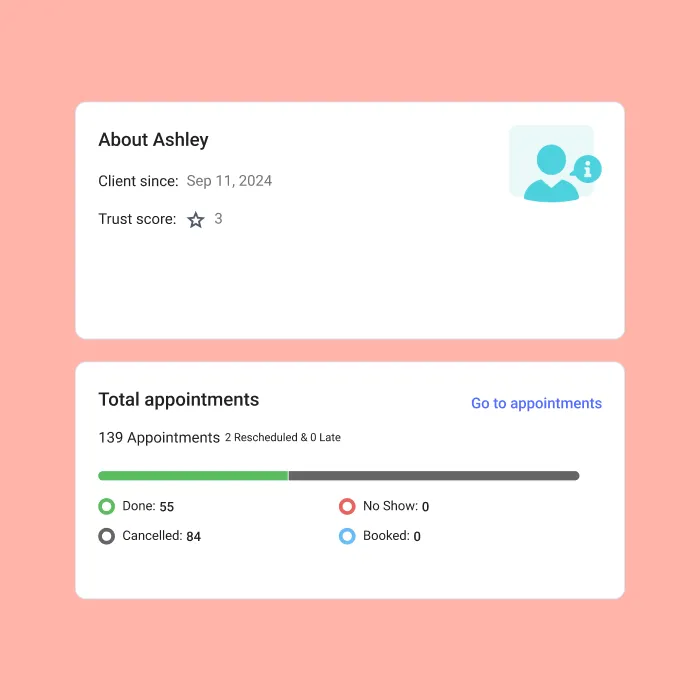 online booking platform with flexible client login options