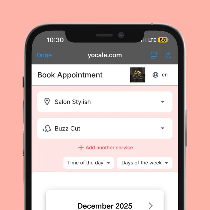 online booking platform with multilingual booking widget