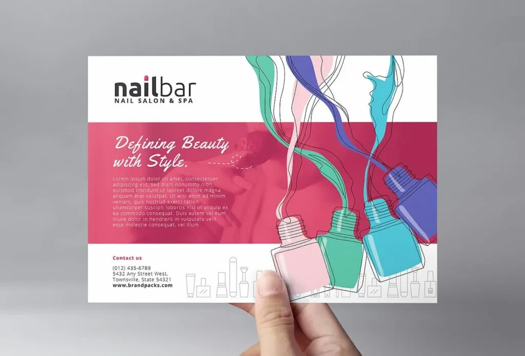 nail salon print marketing