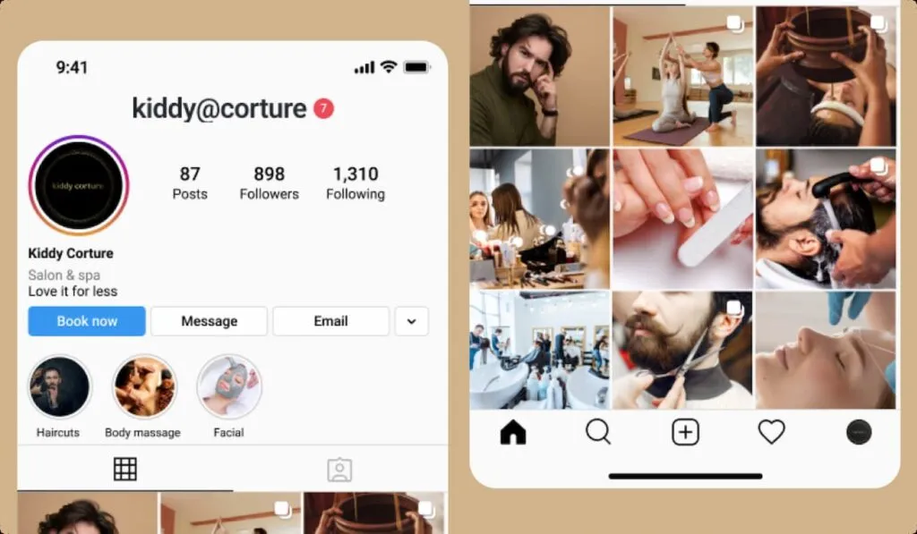 beauty salon social media advertising