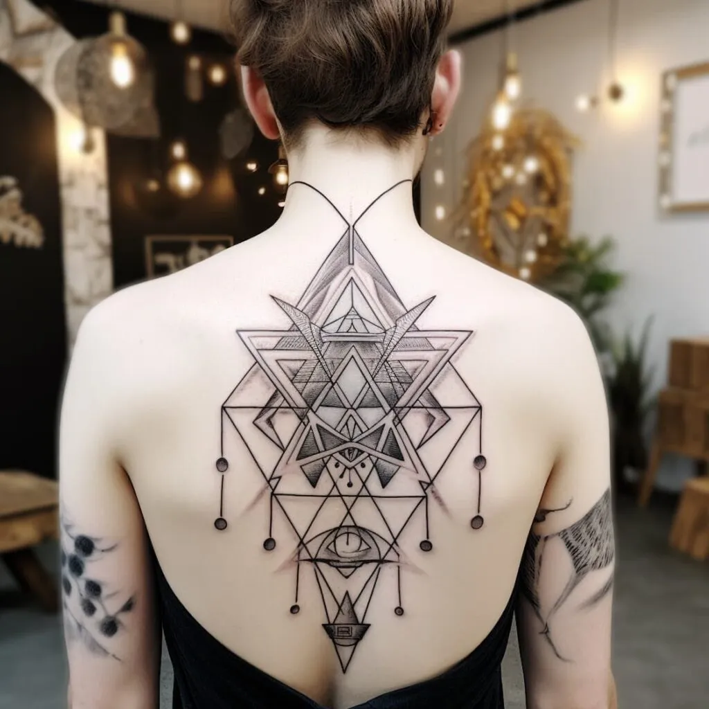 geometric tattoo