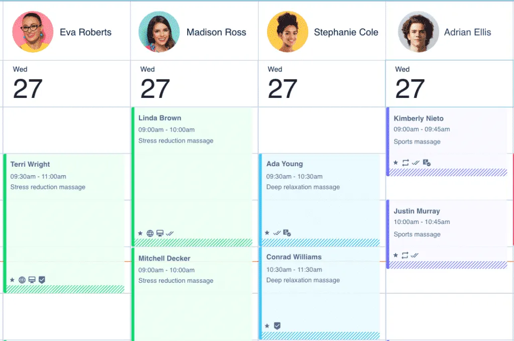 salon staff scheduling