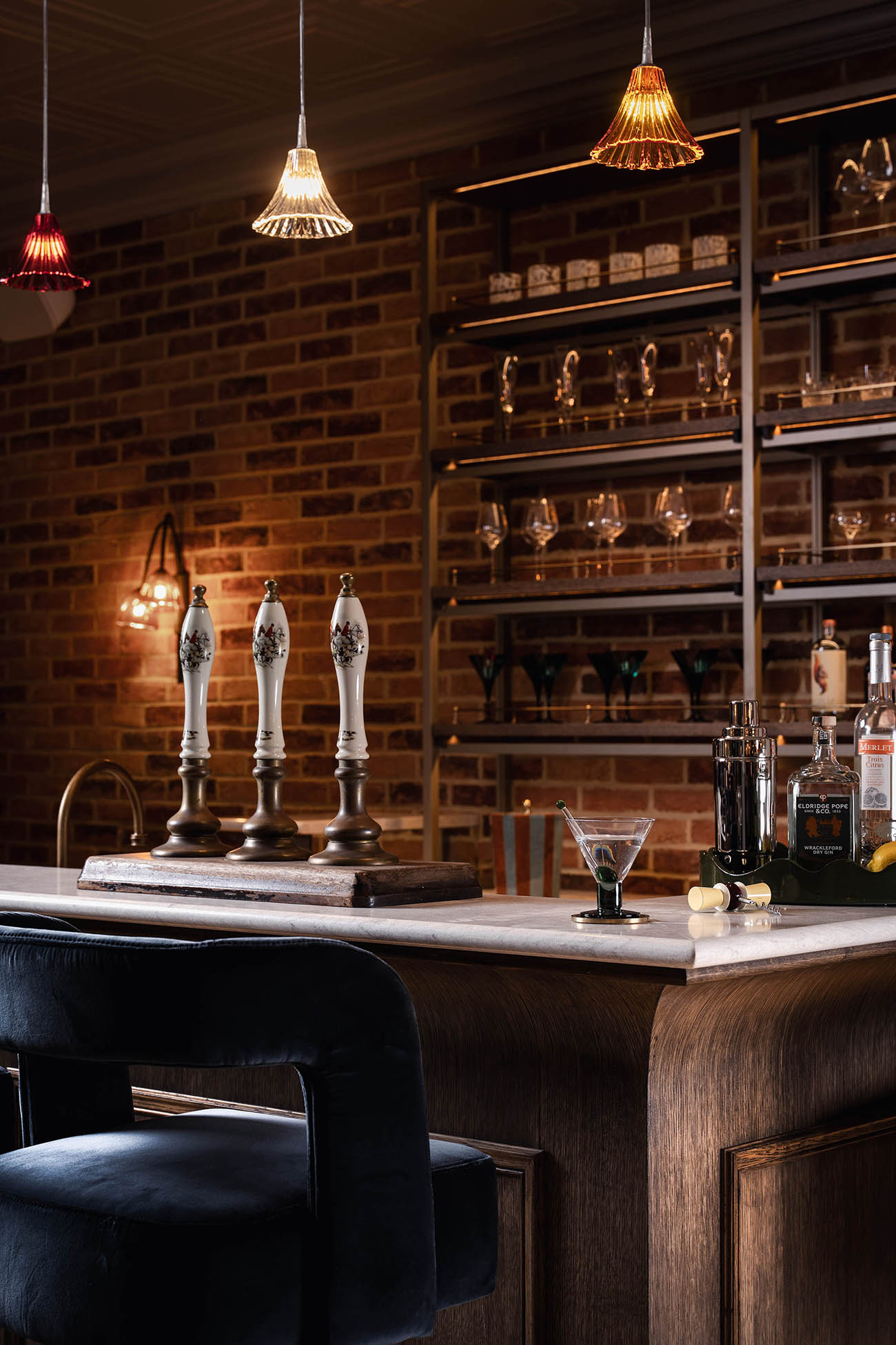 Bar area designed by Ward & Co