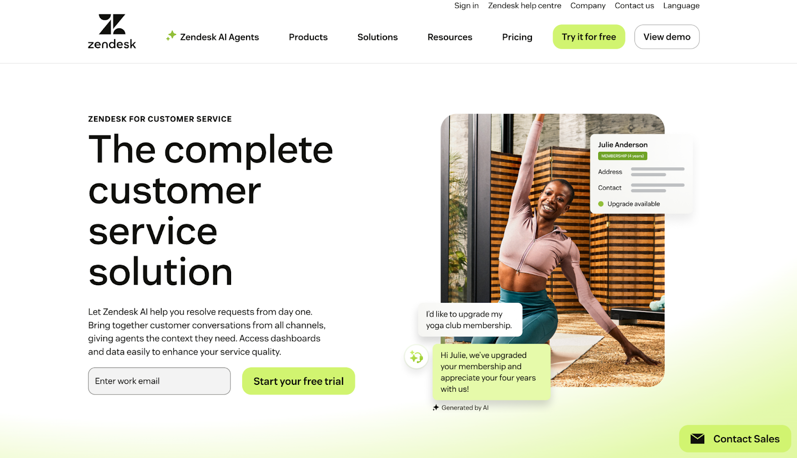 Zendesk for Customer Service