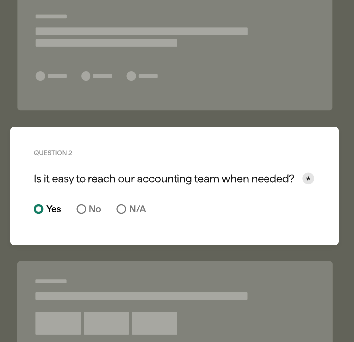 Personalized surveys sent at key business touchpoints