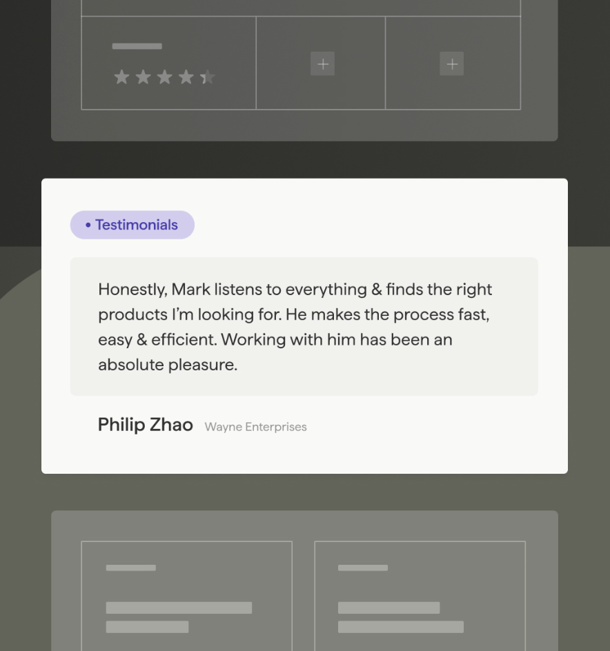 Client testimonial praising excellent staffing firm service