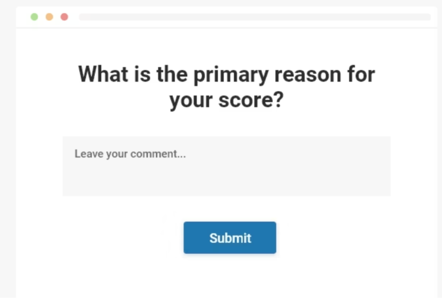 Gauge referral likelihood with an NPS score