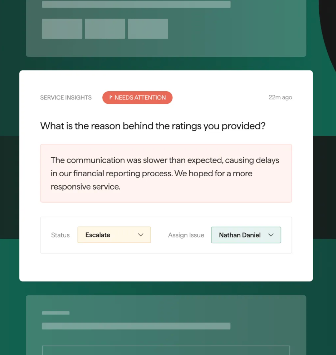 Monitor real-time client feedback via ClearlyRated