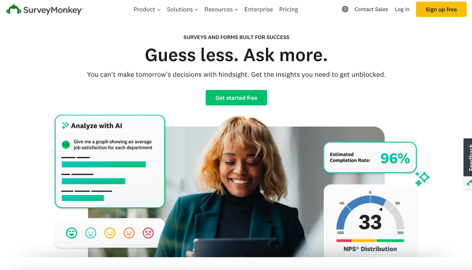 Explore SurveyMonkey with AI insights and analytics