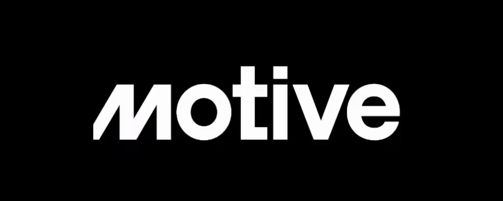 Motive logo on black background