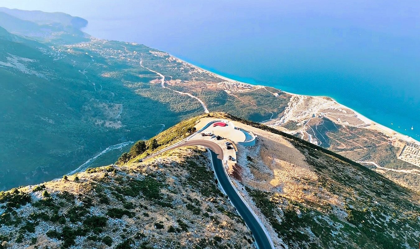 scenic drive over the clouds
