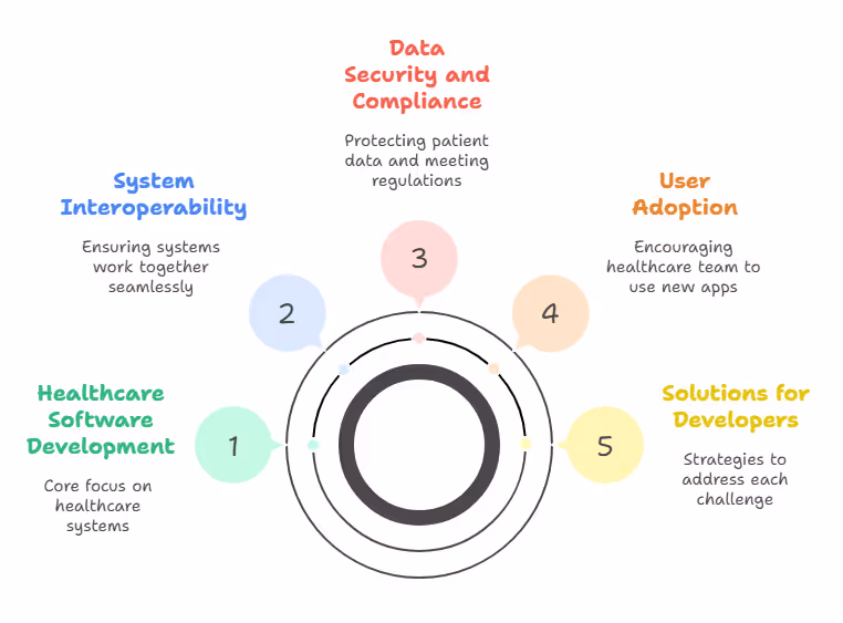 Challenges and Solutions in Healthcare Software Development