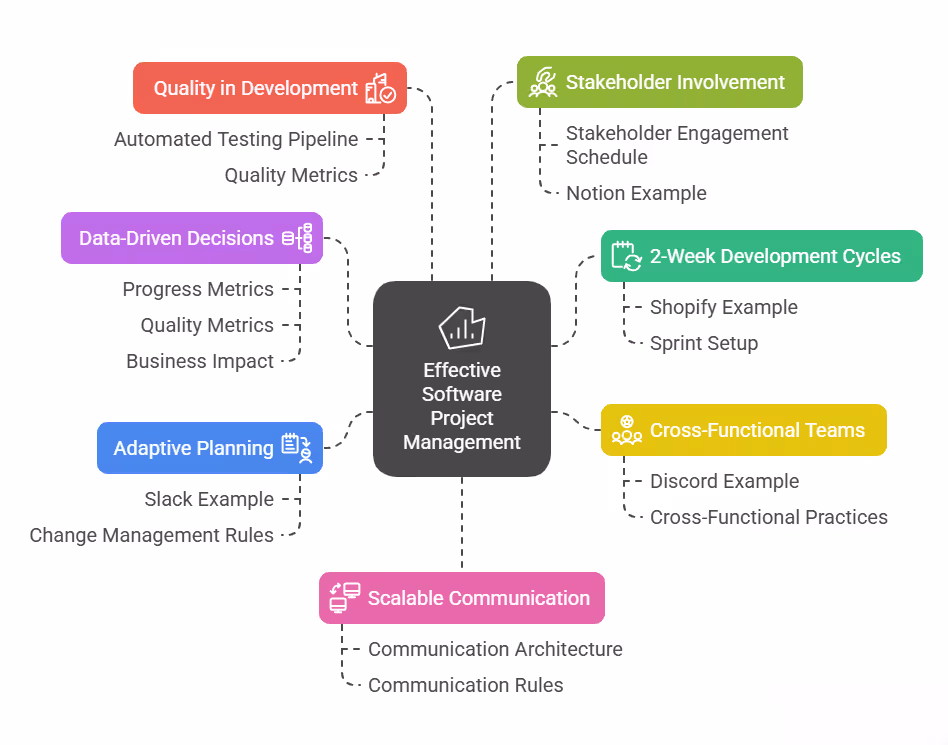 Principles of Modern Software Management in SPM