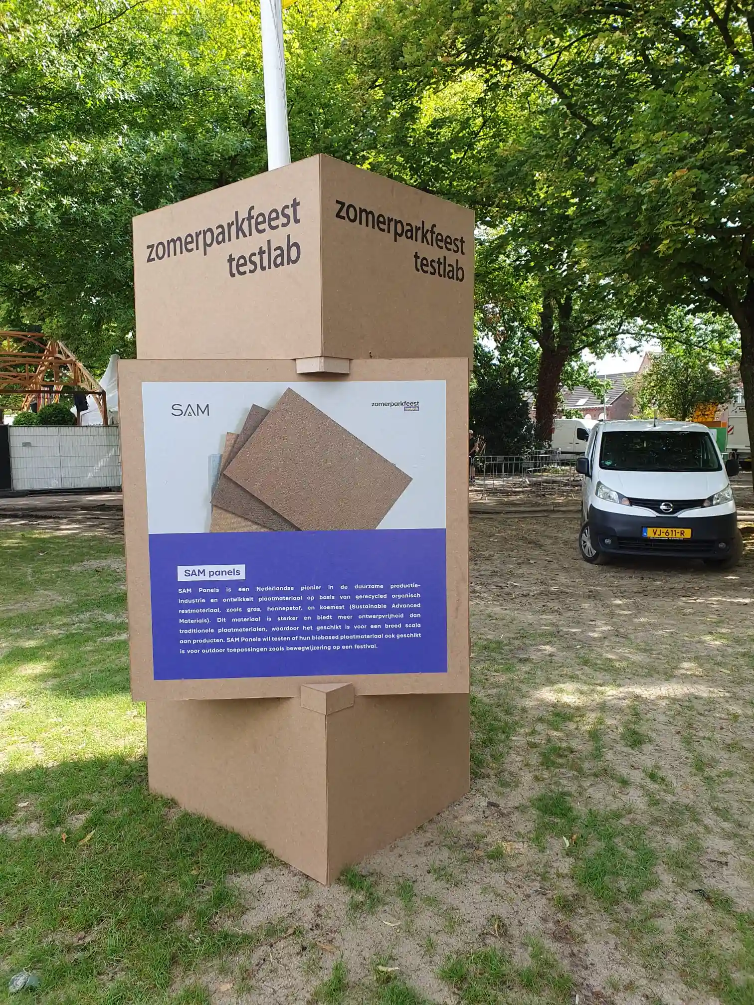 Plaatmateriaal van SAM Panels in de natuur