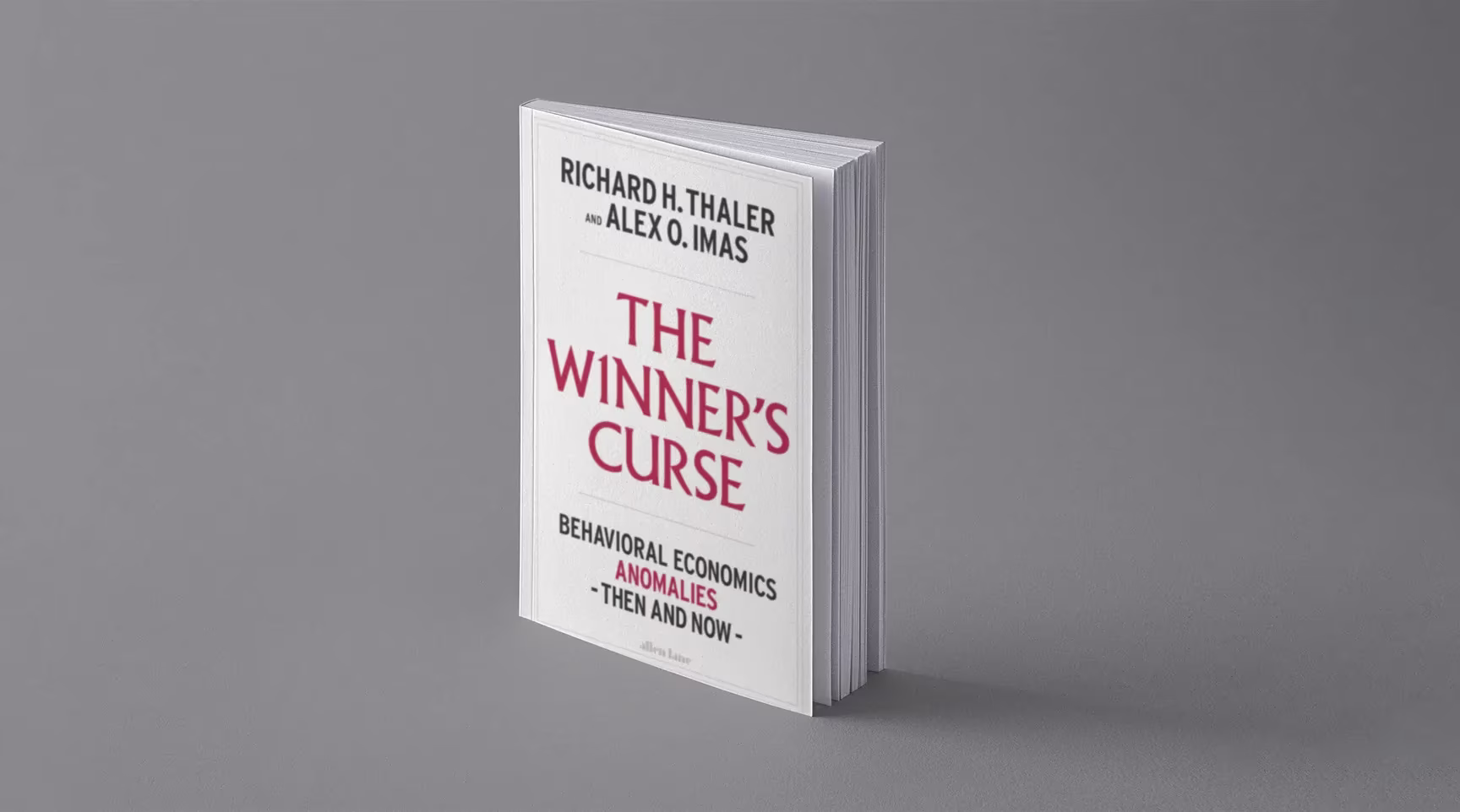 Book cover: The Winner's Curse — Behavioral Economics Anomalies Then and Now