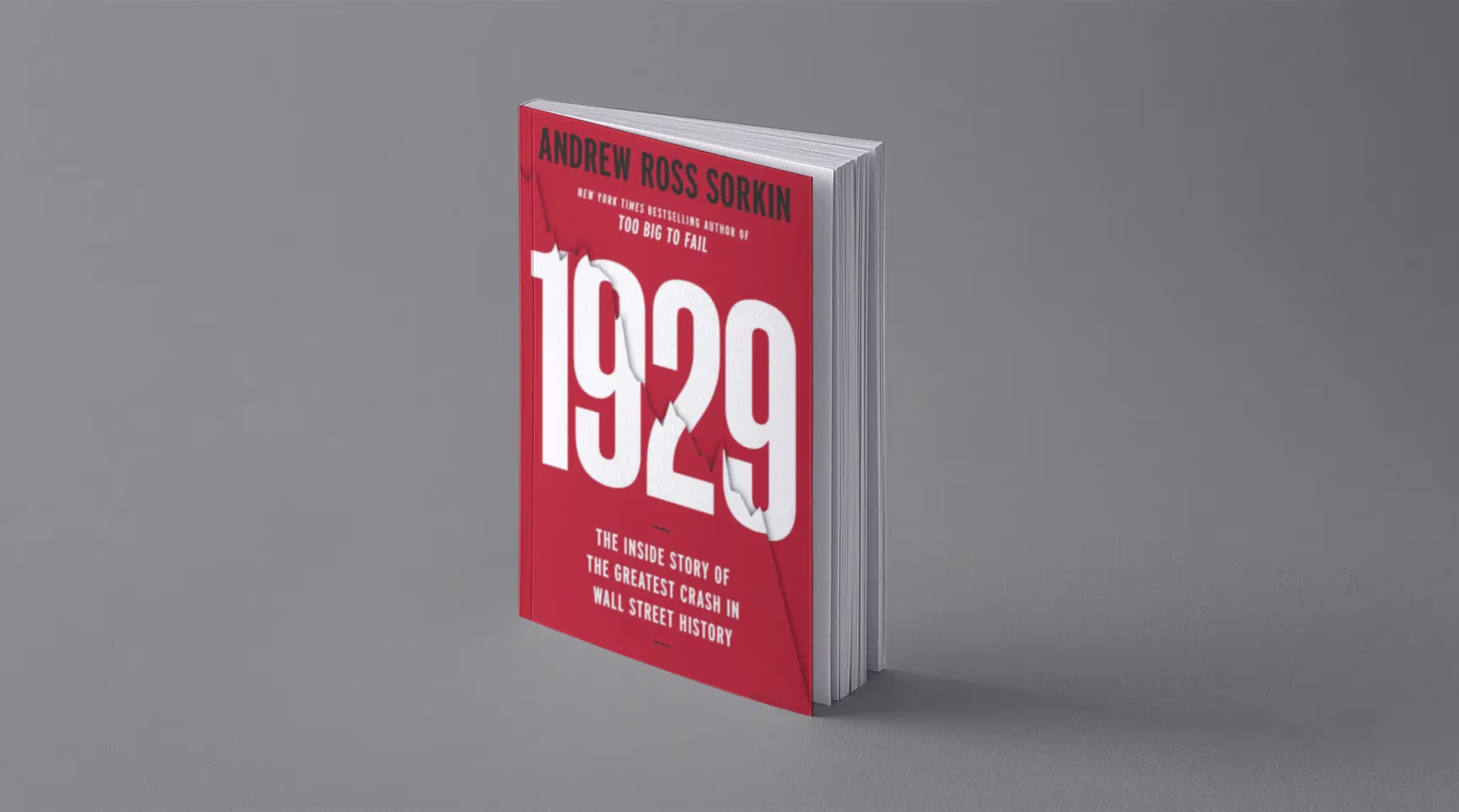 Book cover: 1929 by Andrew Ross Sorkin — The Inside Story of the Greatest Crash in Wall Street History
