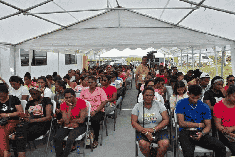 Image from the opening ceremony of the No. 75 Village Call Center.