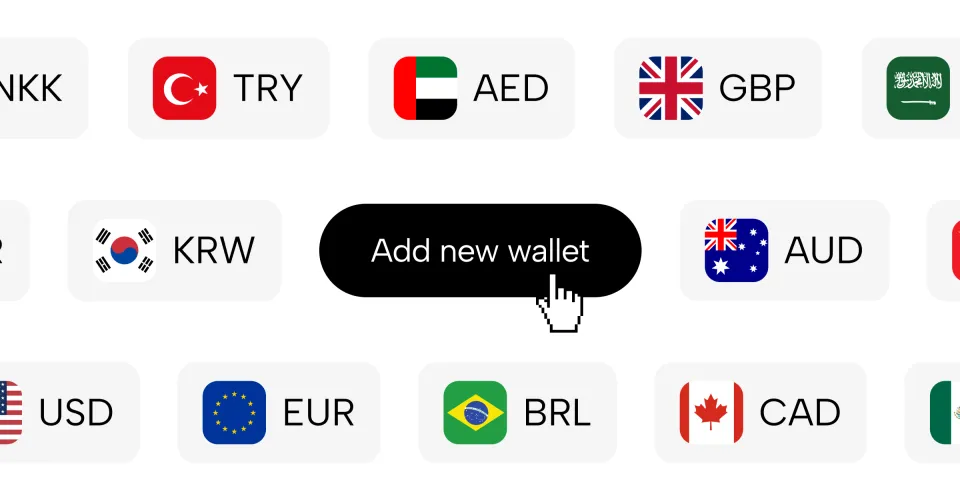 Open foreign currency accounts in seconds