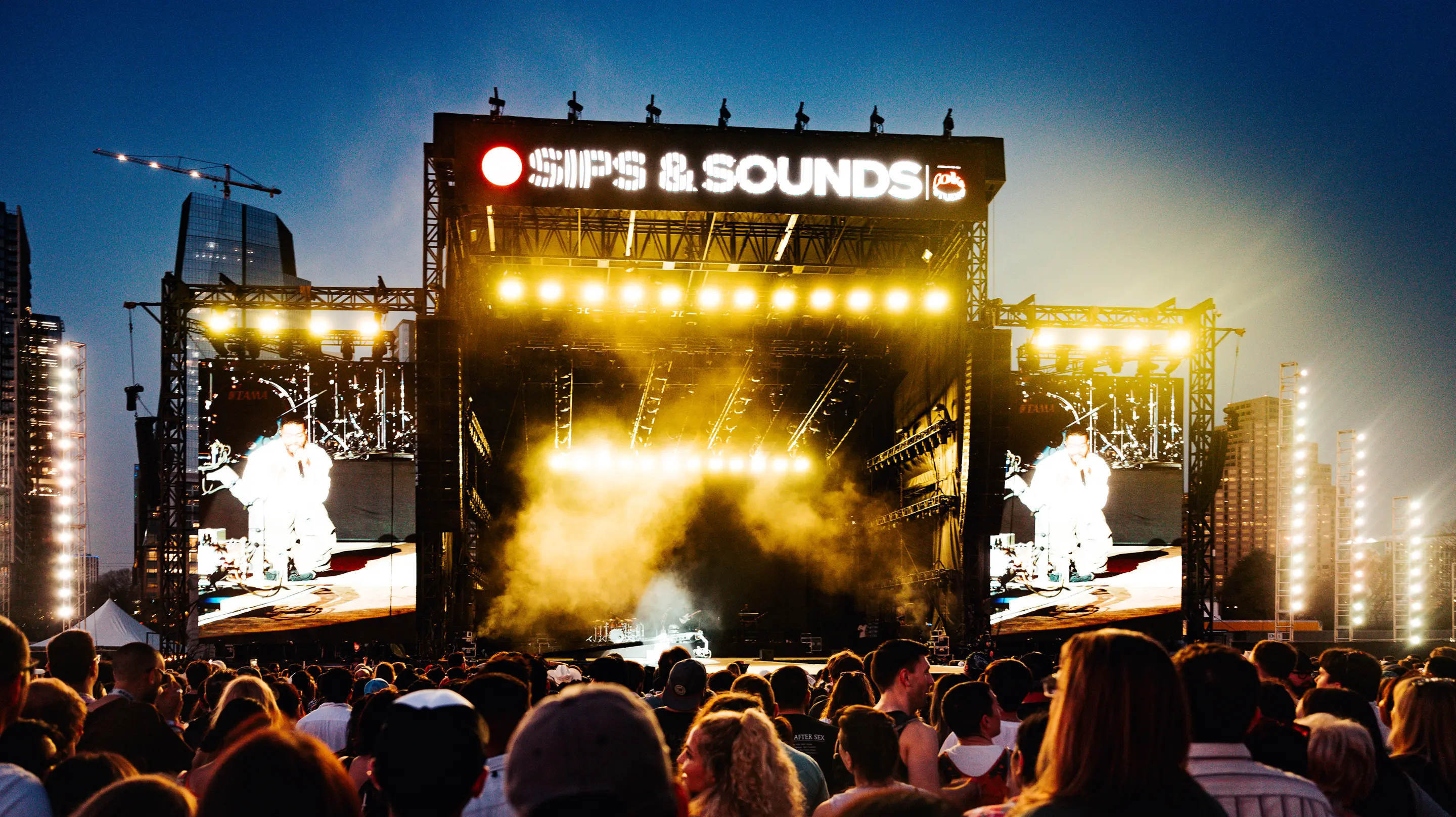 Festival stage at sips & sounds fest