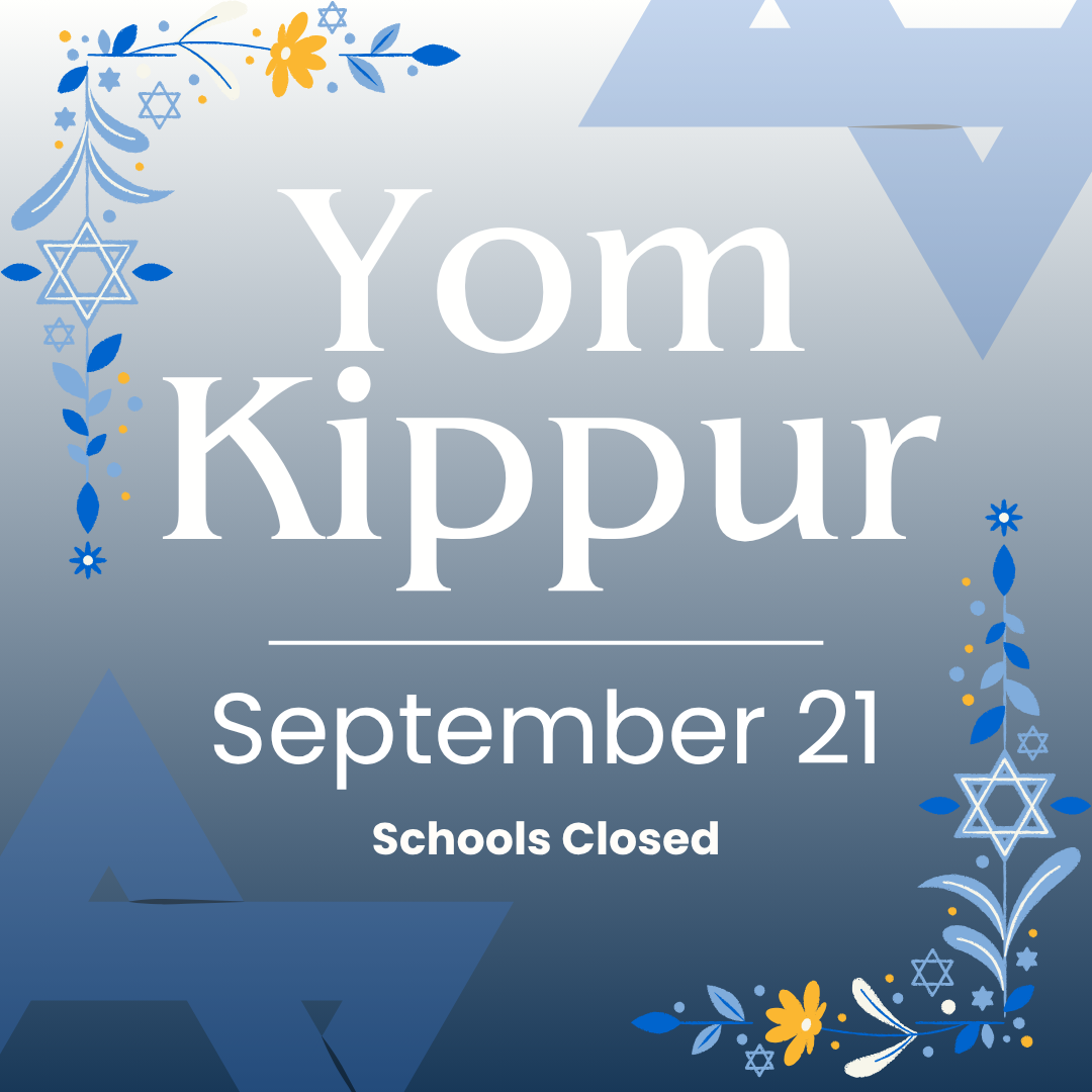 Yom Kippur, schools closed flyer